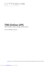 Xtreme Power Conversion 1000VA User & Installation Manual