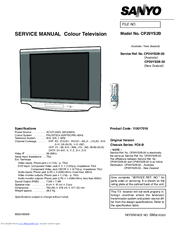 Sanyo CP29YS2B Service Manual
