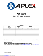 Aplex ACS-266XC User Manual