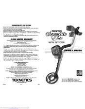 Teknetics TreasureTek Elite Manuals | ManualsLib