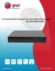 eLine ELI-IP5-NVR16-POE Quick Start Manual
