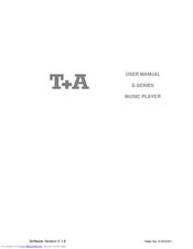 T+A MKII E-SERIES User Manual