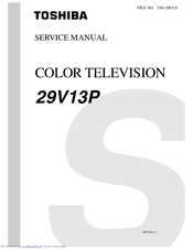 Toshiba 29V13P Service Manual
