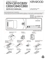 Kenwood KDV-C860 Service Manual