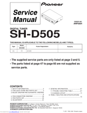 Pioneer SH-D505 Service Manual
