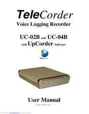 TeleCorder UC-02B User Manual