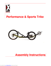 KMX Karts Performane Series Assembly Instructions Manual