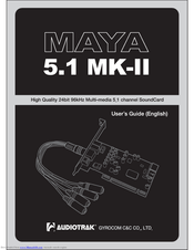 Audiotrak MAYA 5.1 MK-II VE User Manual