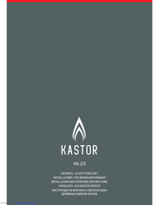 KASTOR VK-20 Installation And Operating Instruction