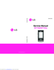 LG KF755c Service Manual