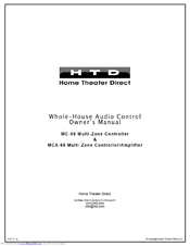 HTD MCA-66 Multi-Zone Owner's Manual