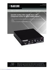 Black Box AVSC-VGA-HDMI User Manual