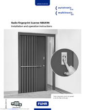 FUHR NB649N Installation And Operation Instructions Manual