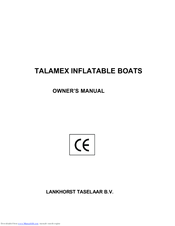 TALAMEX TLM380P Owner's Manual