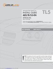 iDataLink ADS-TB-TL5-EN Install Manual
