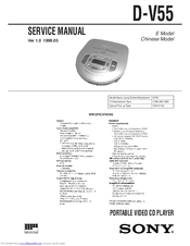 Sony D-V55 Service Manual
