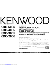 Kenwood KDC-3005 Instruction Manual