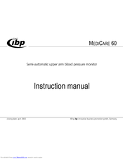 IBP MEDICARE 60 Instruction Manual