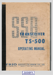 Trio TS-500 Operating Manual