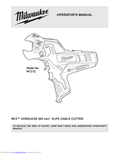 Milwaukee M12 CC Operator's Manual