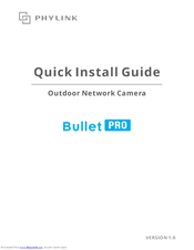 Phylink Bullet Pro PLC-336PW Quick Install Manual