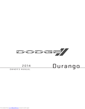 Dodge 2014 Durango Owner's Manual