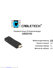 Cabletech URZ0193 Owner's Manual