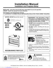 Vermont Castings BE42 Installation Manual
