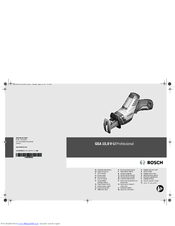 Bosch GSA 10,8 V-LI Professional Original Instruction Manual
