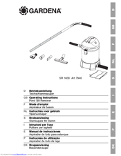 Gardena SR 1600 Operating Instructions Manual