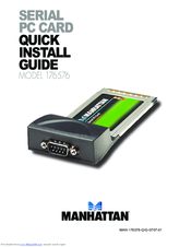 Manhattan 176576 Quick Install Manual