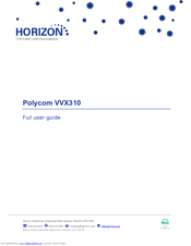 Horizon Fitness Polycom VVX410 Full User Manual