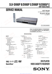 Sony SLV-D995P E Service Manual