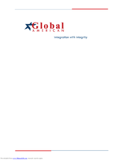 Global American 2808080 User Manual