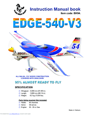 Black Horce Model EDGE-540-V3 Instruction Manual Book