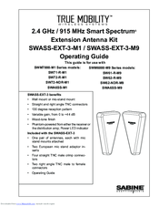 SABINE SW62-R-M9 Operating Manual