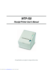 Touch Dynamic WTP-150 User Manual