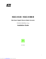 KTI KGC-310-B Installation Manual