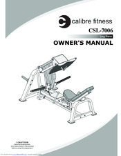 Calibre Fitness CSL-7006 Owner's Manual