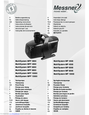 Messner MultiSystem MPF 8000 Operating Instructions Manual