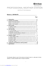 Invisua VSPWS1070 Instruction Manual