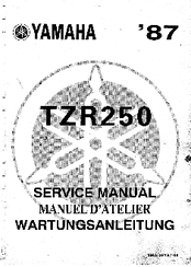 Yamaha TZR 250 - Werkstatthandbuch >1987 Typ 2MA