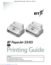 BT PAPERJET 55 Printing Manual