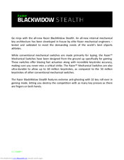 razer blackwidow tournament edition instruction manual