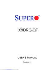 Supero X9DRG-QF User Manual