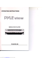 Pyle View PLDVD-99 Operating Instructions Manual
