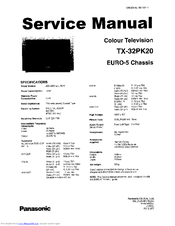 Panasonic TX-32PK20 Service Manual