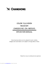 Changhong Electric CN-18ED Operation Manual