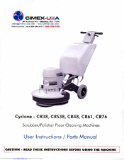 cimex Cyclone CR48 User Instructions