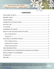 Sota MP5 Instructions Manual